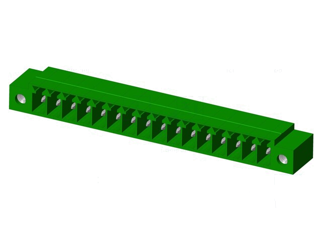 Connector: ontkoppelbare terminal strip; contact; mannelijk Connector: ontkoppelbare terminal strip; contact; mannelijk